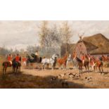 Alexander Ritter von Bensa II (Vienna 1820 - 1902) a) Aufbruch zur Jagd Signed l.l. Oil on panel,