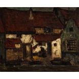 Suze Robertson (The Hague 1855 - 1922) Farmstead Traces of signature l.r. Oil on panel, 45.4 x 56