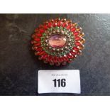 INDIAN GEM BELT BUCKLE