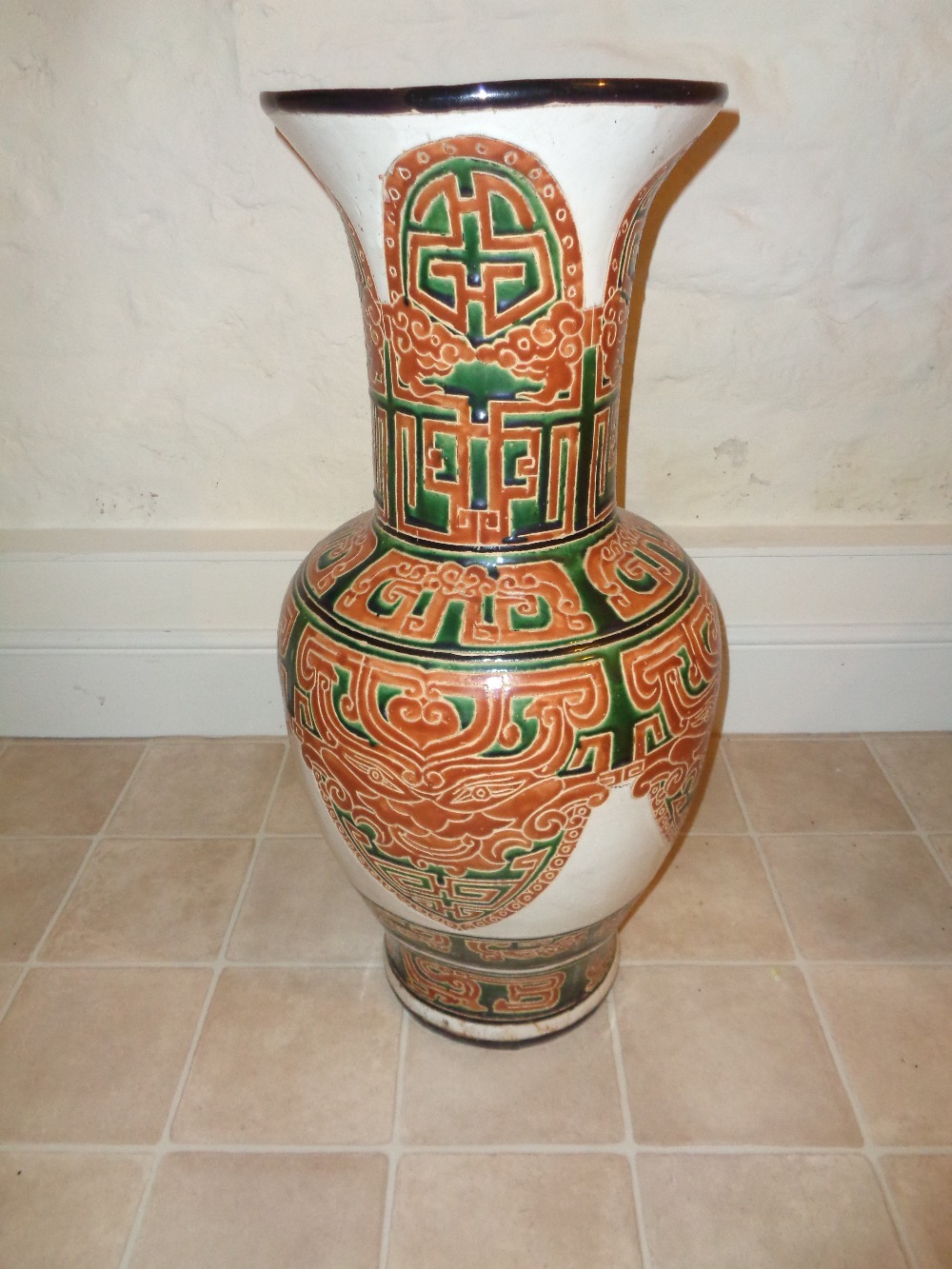 GIANT SATSUMA VASE