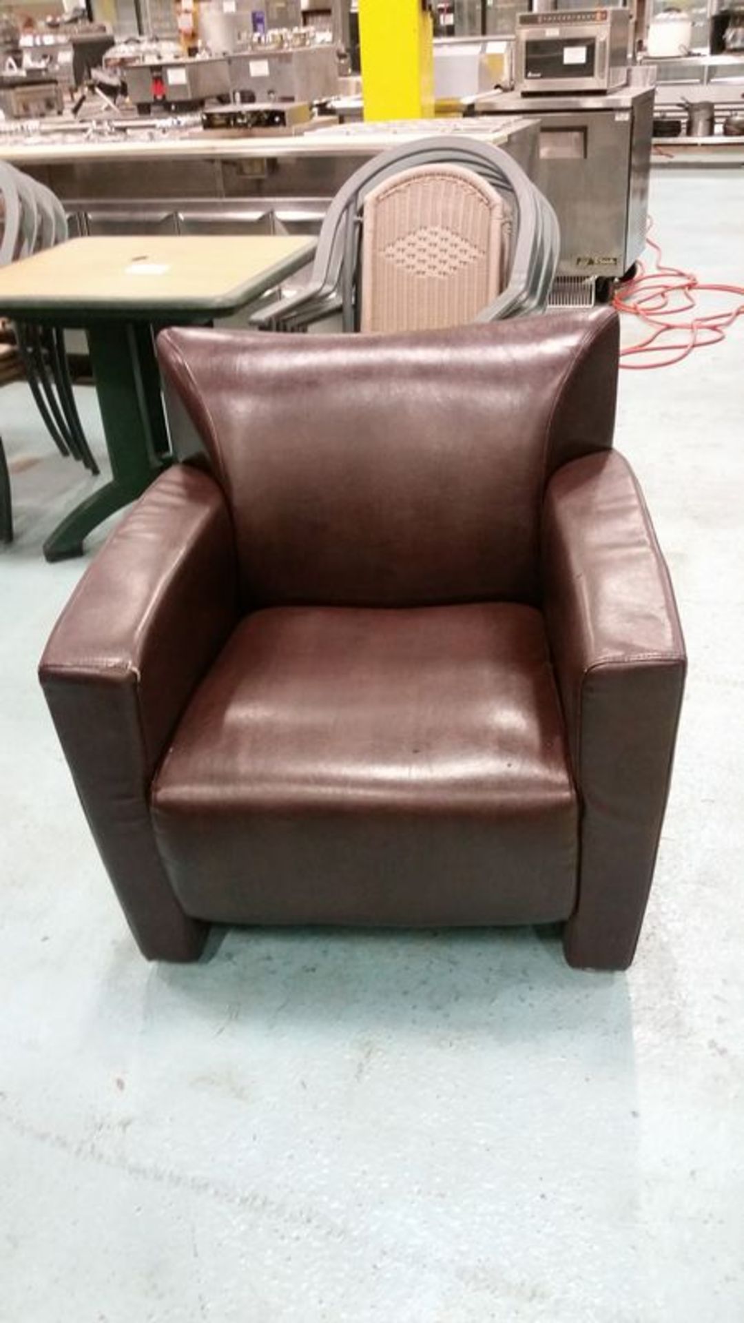 2 brown arm chairs - price per chair times 2