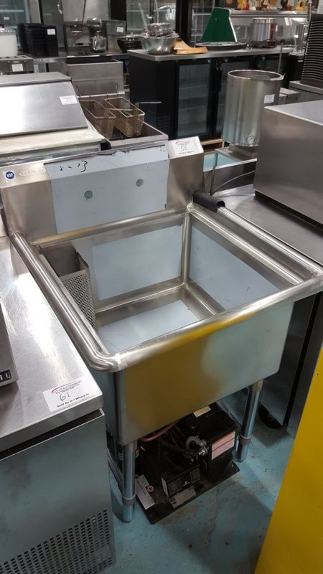 24 x 24 " Stainless steel sink