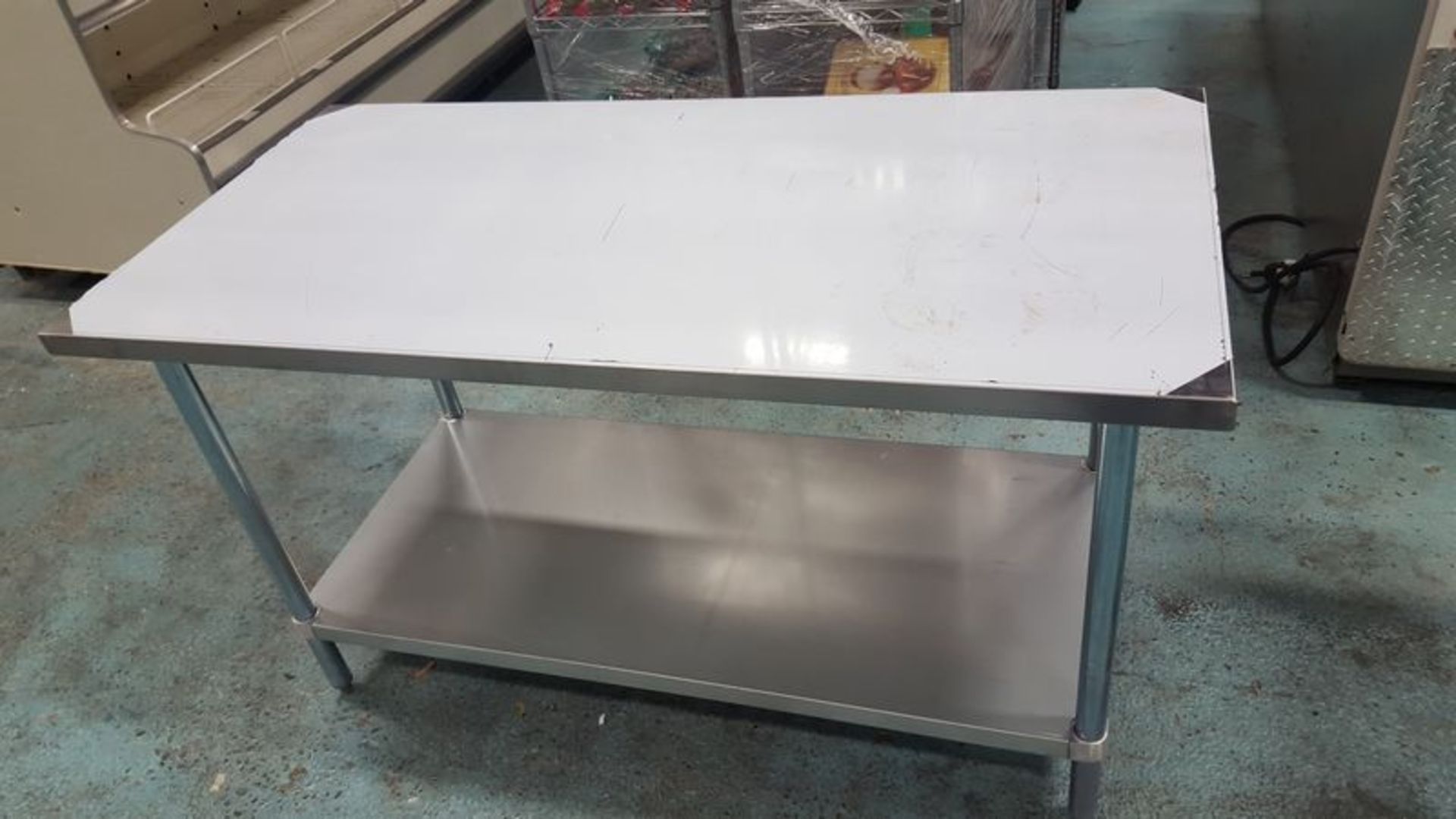 48 x 30"  - 2 Tier stainless steel work tables