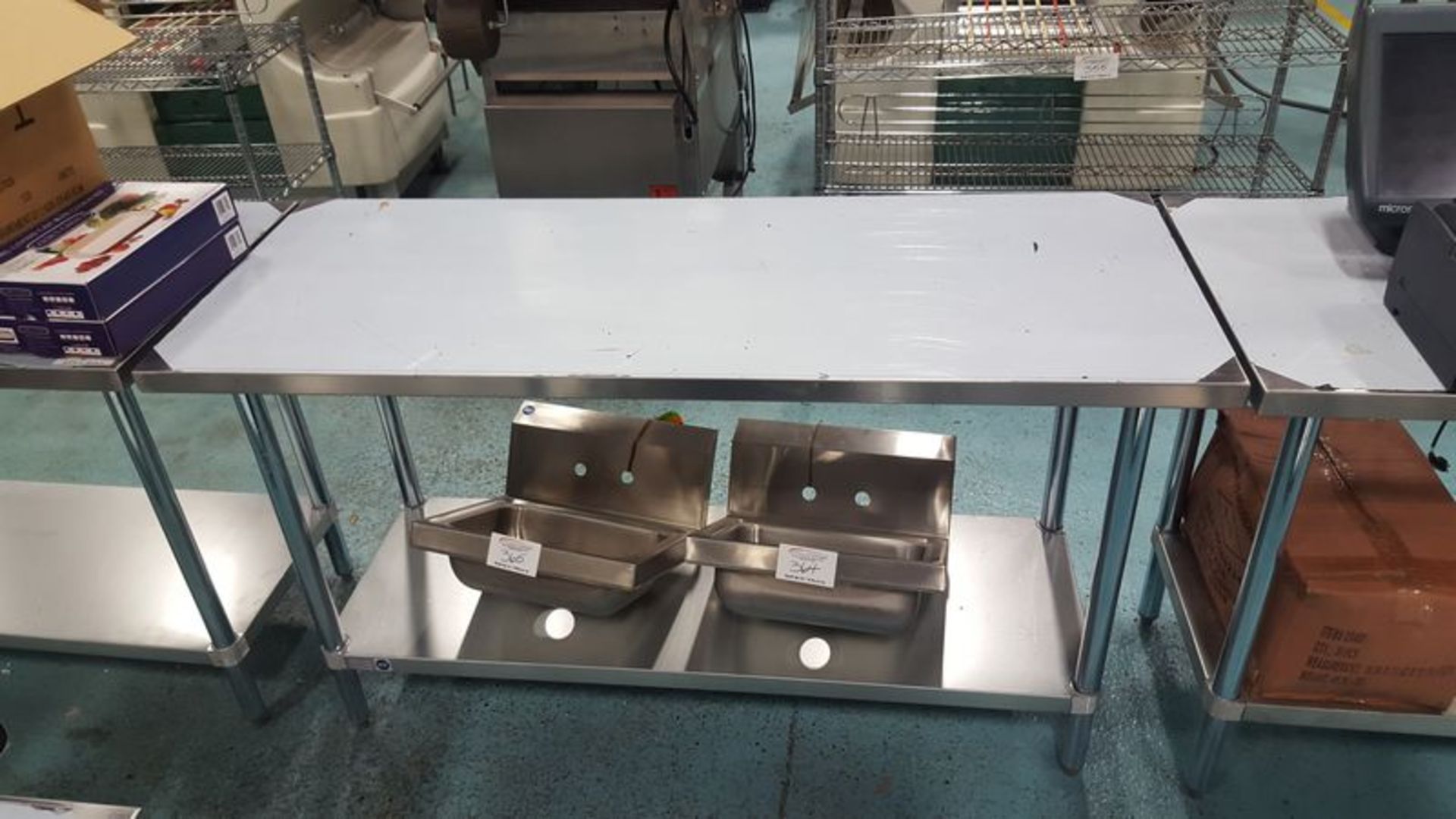 New in Box 24 x 60" - 2 Tier Stainless Steel Work Table