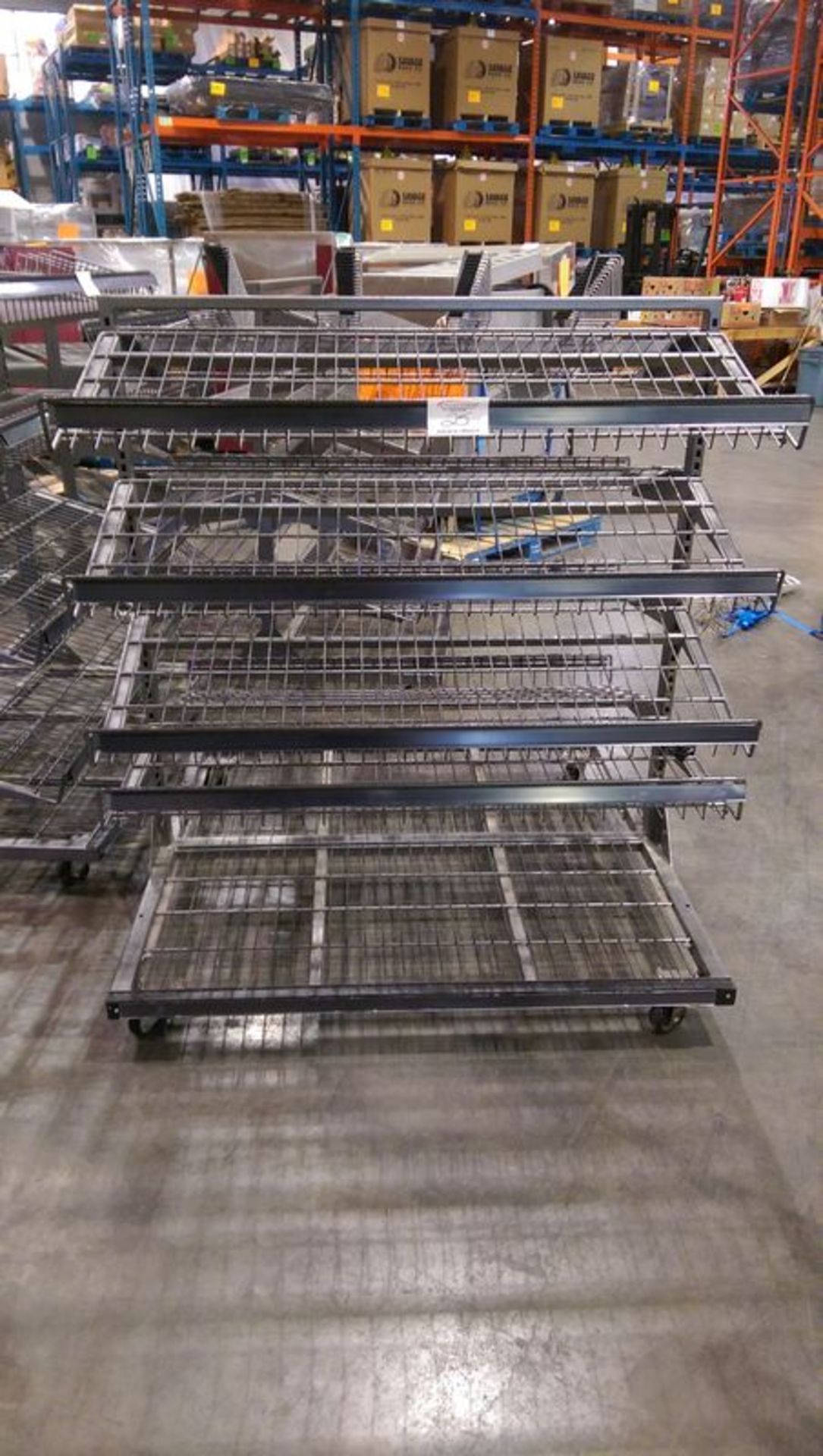 48" Double Sided Bakers Display Rack on Casters