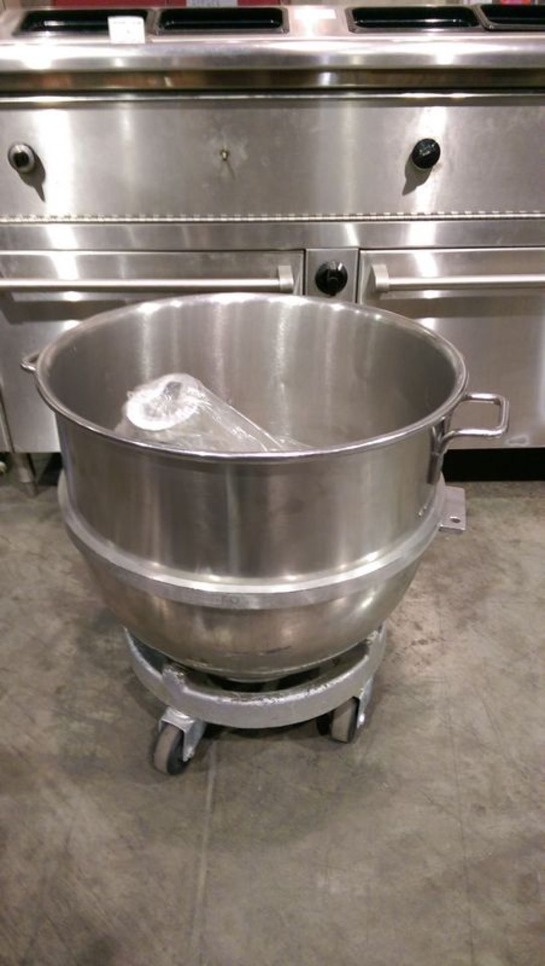 Hobart VML 80 Stainless Steel Bowl and Dolly