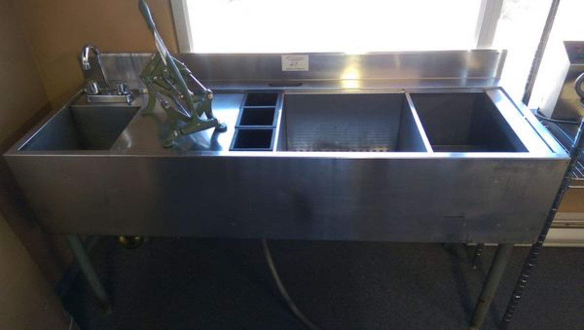 60" Stainless Steel Bar Sink