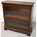 A two tier "Simpoles Chapter" bookcase, width 92cm.