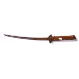 An early 20th century Japanese katana sword, length of blade 66cm.