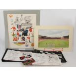 A collection of 1992 limited edition motor racing prints including Nigel Mansell, Ayrton Senna,