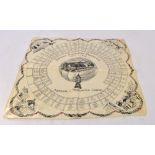 A silk square handkerchief commemorating the Football Association English Cup 1951-52,