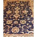 A blue ground Ziegler style carpet, 280 x 200cm.