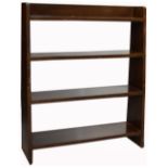 A contemporary oak three shelf bookcase, 93 x 67cm.