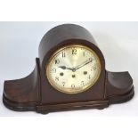 An early 20th century, 'Kemp Brothers of Bristol', mahogany cased chiming mantel clock,
