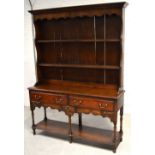 A 19th century oak Carmarthenshire dresser,