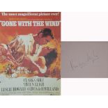 A 'Gone With The Wind' poster 'The most magnificent picture ever!' starring Clarke Gable,