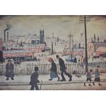 After L.S. Lowry (1887-1976); a signed limited edition print, no.