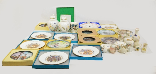 A quantity of various collectors' plates to include a Coalport "Christmas" collection,