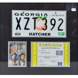 MOVIE EPHEMERA; a licence plate from the movie "The Gift",