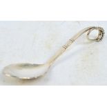 GEORG JENSEN; a silver fruit spoon, pattern no.