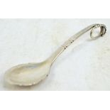 GEORG JENSEN; a hallmarked silver fruit spoon, pattern no.