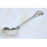 GEORG JENSEN; a silver dessert spoon, pattern no.