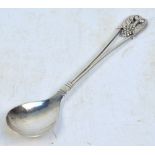 GEORG JENSEN; a hallmarked silver fruit spoon, pattern no.