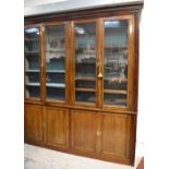 A large Victorian mahogany bookcase,