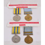 Two pairs of medals,