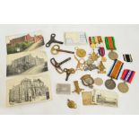 Two WWI medals awarded to 184434 Gnr. A. Tilley. R.A.