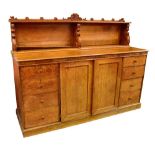 GILLOWS; a 19th century oak linen press,