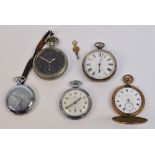 WALTHAM; an electroplated cased crown wind full hunter pocket watch,