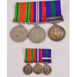 A group of three WWII medals;