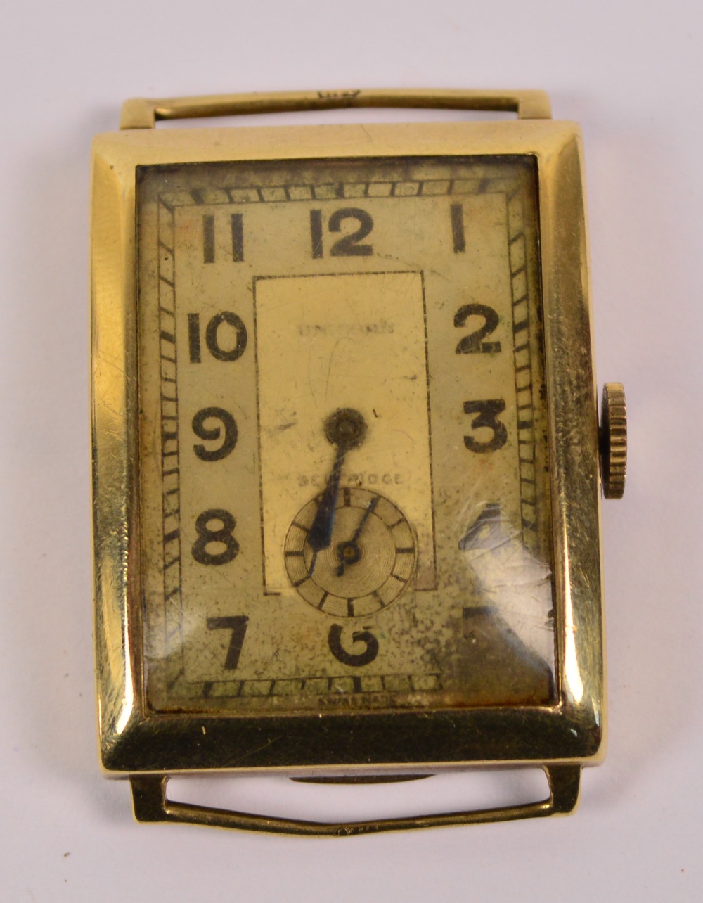UNICORN; a 9ct yellow gold cased manual wind gentleman's wristwatch,