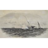 WILLIAM LIONEL WYLLIE (1851-1931); watercolour,