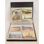 POSTCARDS; slot-in album with early 1900s to more modern ranges, many British views,