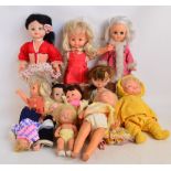 A group of various predominantly 1970s dolls to include Katy Copycat, Pippa Horse with saddle,