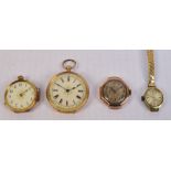 An early to mid 20th century 9ct rose gold cased lady's wristwatch,