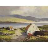 MAURICE CANNING WILKS (Irish 1910-1984); oil on canvas, "Lough Amuie County Donegal",