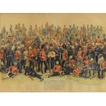 A 19th century chromolithograph, "One With Britain, Heart and Soul, One Life, One Flag,