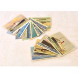 POSTCARDS; a set of twelve Cunard postcards depicting various ships to include RMS "Mauretania",