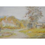 WILMOTT PILSBURY (1849-1908); watercolour "Summer Sunshine, Nr Porlock", signed,