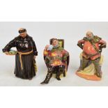 Three Royal Doulton figures; HN2054 "Falstaff",