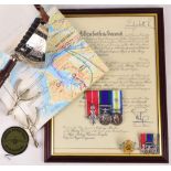 A rare and important military honour medal group and related items to Major Antony Harrison Douglas