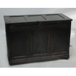 An 18ct century oak blanket box.