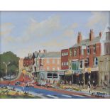 J. HOLT; oil on canvas "St. Annes Square", signed and inscribed, 20 x 25.5cm, framed.