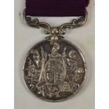 A Long Service and Good Conduct Medal to 2301. Wm. Jackson 55th Foot, with purple ribbon.