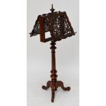 A Victorian rosewood duet music stand,