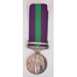 A George VI General Service medal with Malaya bar awarded to 4004100 Cpl. J.E.V.Munslow. R.A.F.