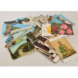 POSTCARDS; mixture in a box, largely UK topographical (approx 800).